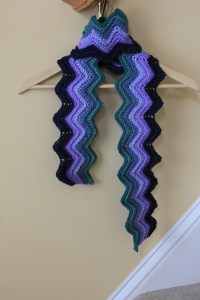 Chevron Sunset Sea Scarf